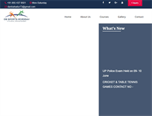 Tablet Screenshot of dbsportsacademy.com